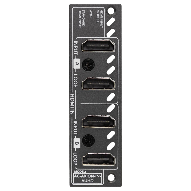 AVPro Edge AC-AXION-IN-AUHD Dual 18Gbps HDMI input ports with dual HDMI loop out ports