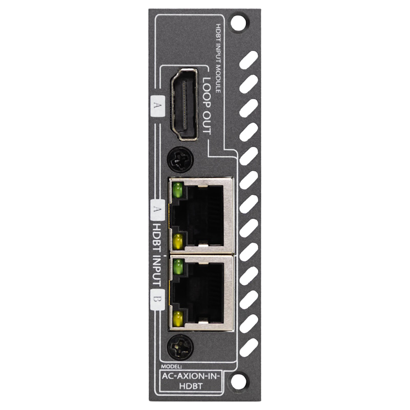 AVPro Edge AC-AXION-IN-HDBT Dual 18Gbps ICT HDBT input ports with a single mirrored HDMI port