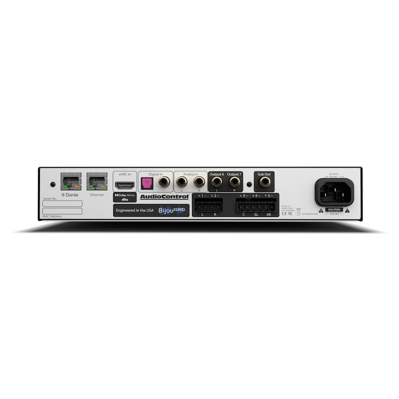 AudioControl Bijou 5100D Five-Channel Integrated Amplifier with Line-level Subwoofer Output and Dante Audio - Image 2