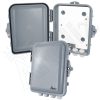 Altelix 9x8x3 IP66 NEMA 4X PC+ABS Indoor / Outdoor RF Transparent WiFi Access Point Enclosure with PVC Non-Metallic Equipment Mounting Plate