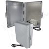 Altelix 17x14x6 Polycarbonate + ABS Weatherproof NEMA Enclosure with 120 VAC Outlets, Power Cord