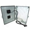 Altelix 17x14x6 Polycarbonate + ABS Vented Indoor / Outdoor RF Transparent Enclosure with PVC Non-Metallic Equipment Mounting Plate, 85°F Turn-On Cooling Fan, 120 VAC Outlets & Power Cord - Image 7