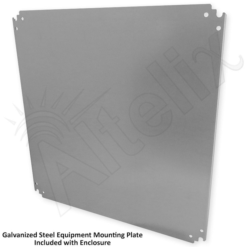 Altelix 24x24x16 Vented 19" Wide 6U Rack Steel Weatherproof NEMA Enclosure - Image 8