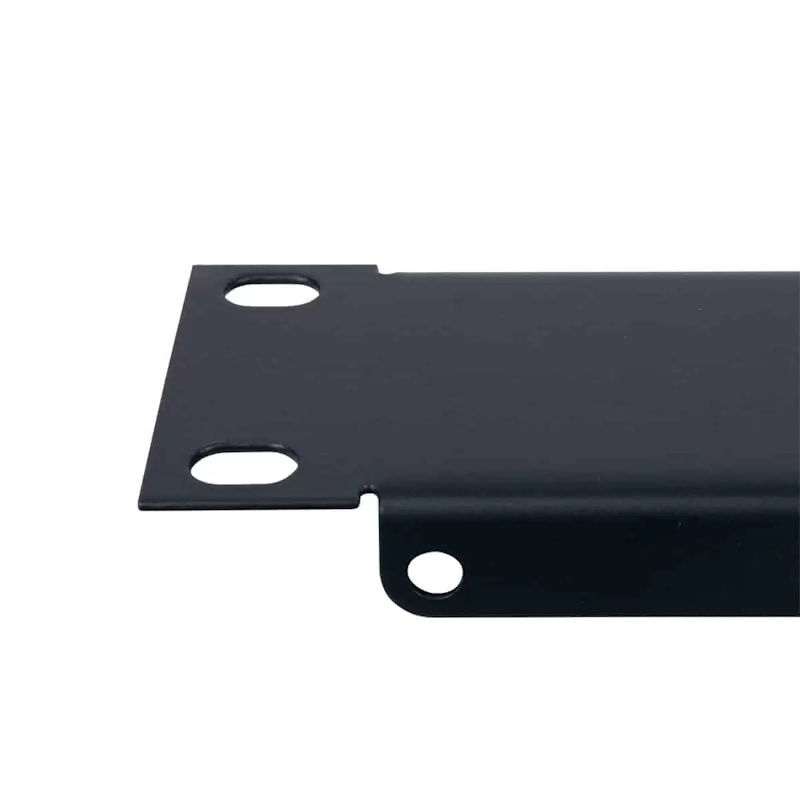 Lowell Blank Steel Rack Plates with Flange - Smooth Black - Image 2